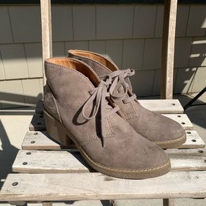 Merona heeled lace-up booties